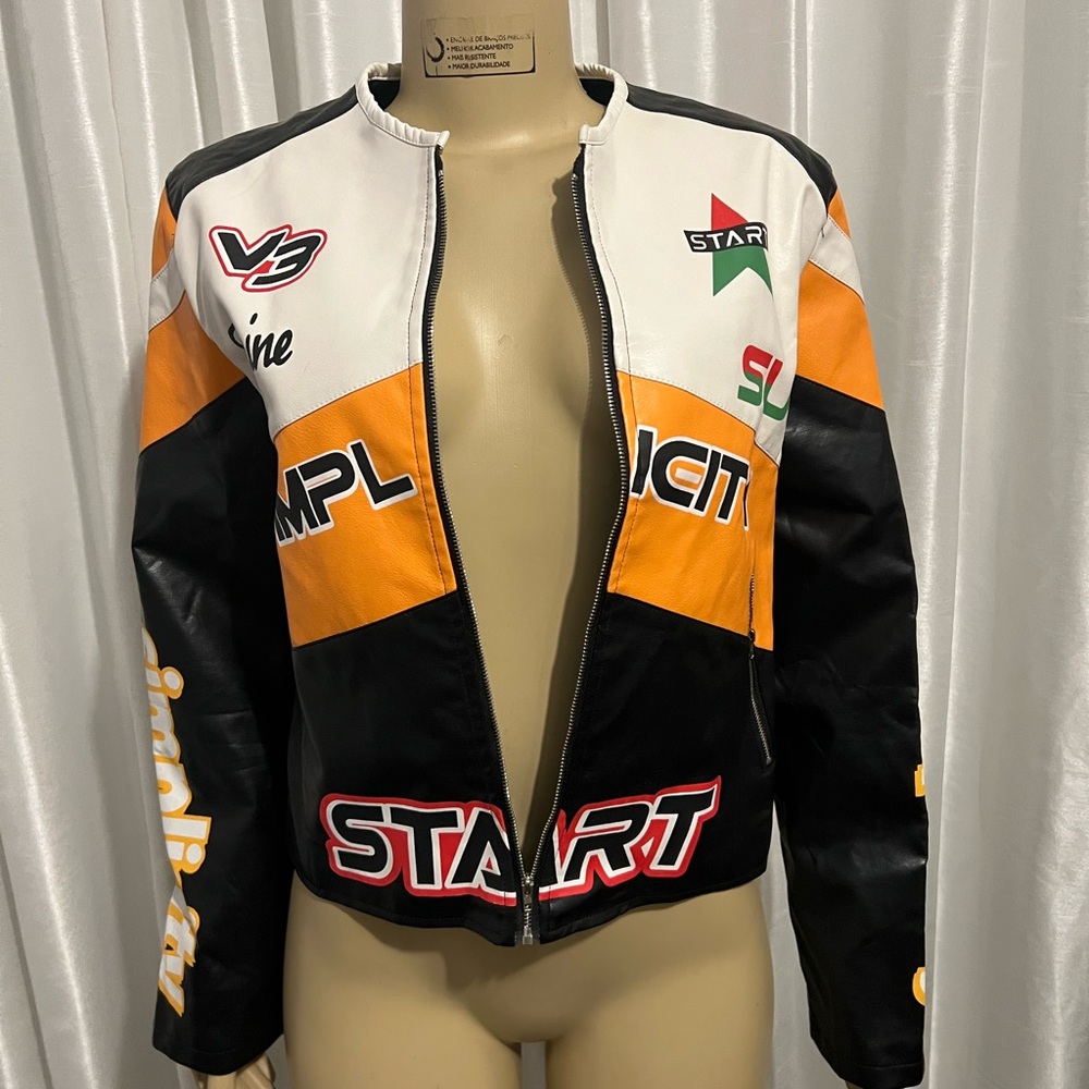 Black and Orange Racing Jacket